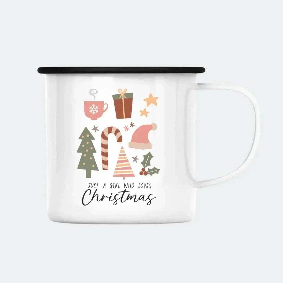 Aesthetic Christmas Customizer 123Unik Enamelkop 300ml