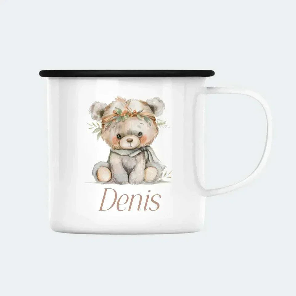 Woodland Boho Customizer 123Unik Enamelkop 300ml