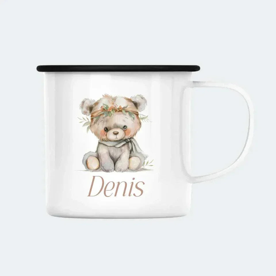 Woodland Boho Customizer 123Unik Enamelkop 300ml