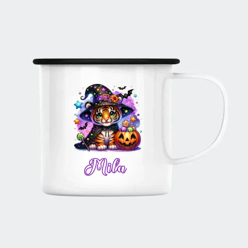 Søde halloween dyr Customizer 123Unik Enamelkop 300ml