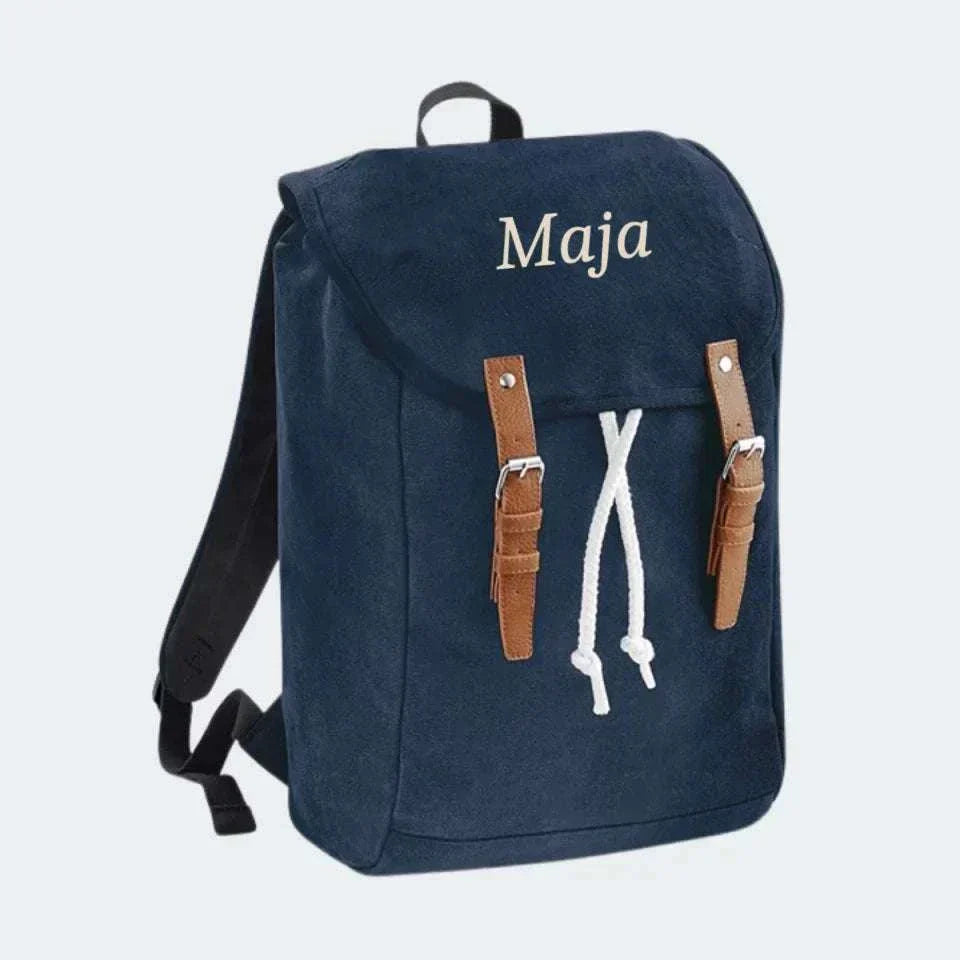 Navy vintage rygsæk, marineblå