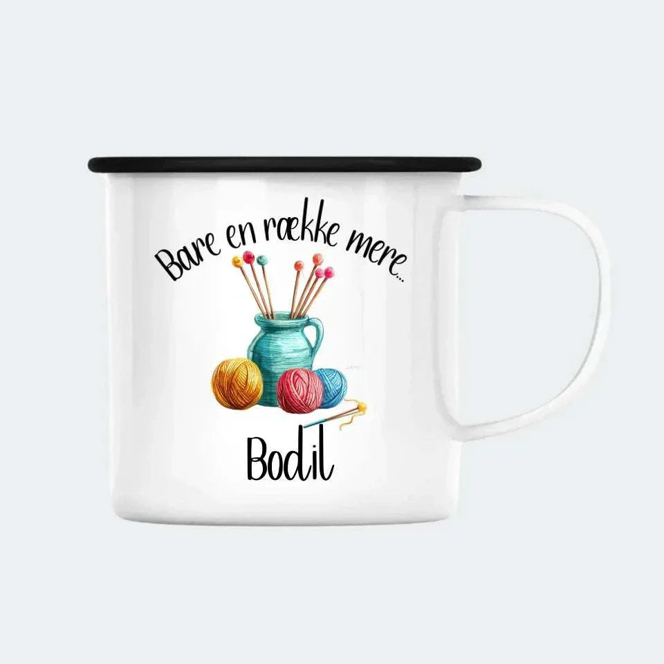 Strik - Bare en omgang mere... Customizer 123Unik Enamelkop 300ml Hvid 300ml