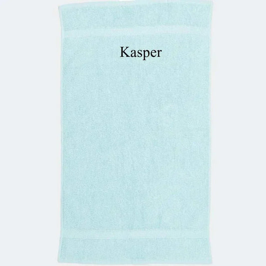 Mint håndklæde, Brodering i toppen 50x90