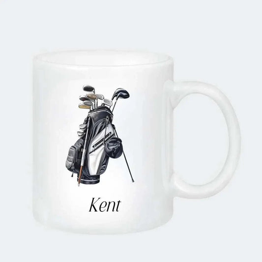 Golf – lækre designs, Keramik krus 330 ml hvid