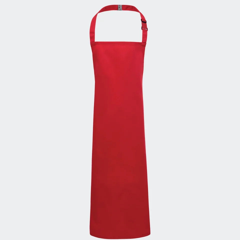 Rødt forklæde Customizer 123Unik 1 linje 3-6år