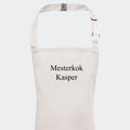 Hvidt forklæde Customizer 123Unik 2 linjer 3-6år