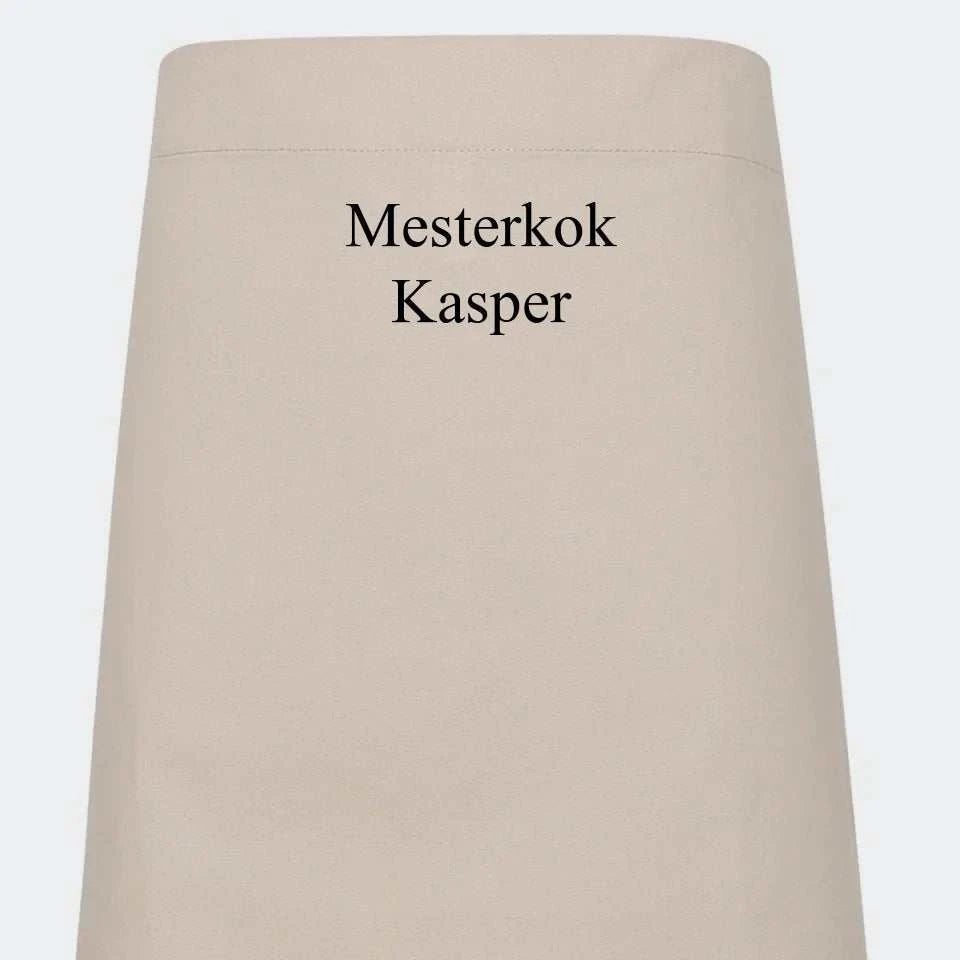 Neutralt hofte forklæde – voksen, 2 linjer