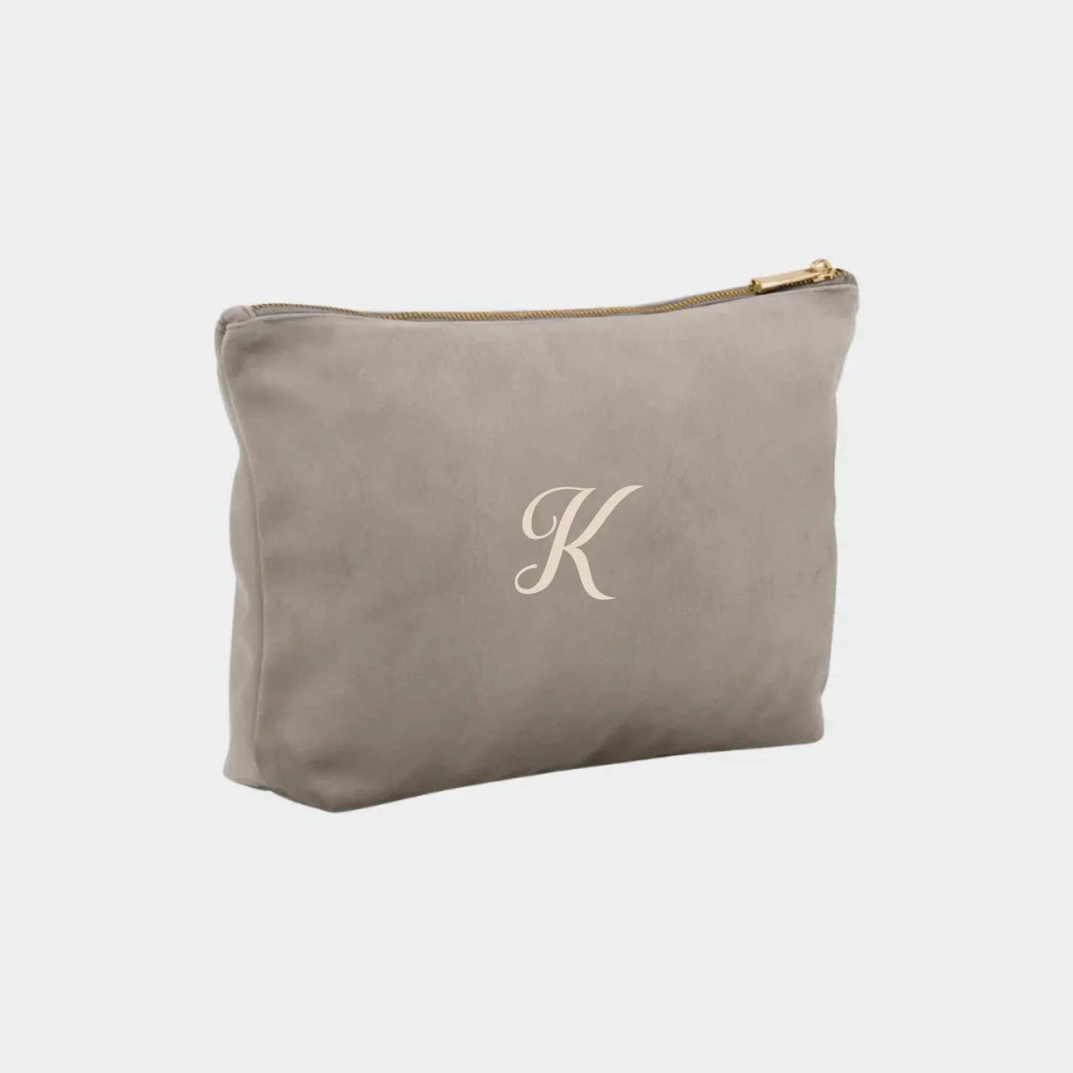 Lille velour accessory taske – Moonstone