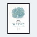 Stjernetegnsplakat - Skytten Customizer TeeInBlue A3 Sort A3