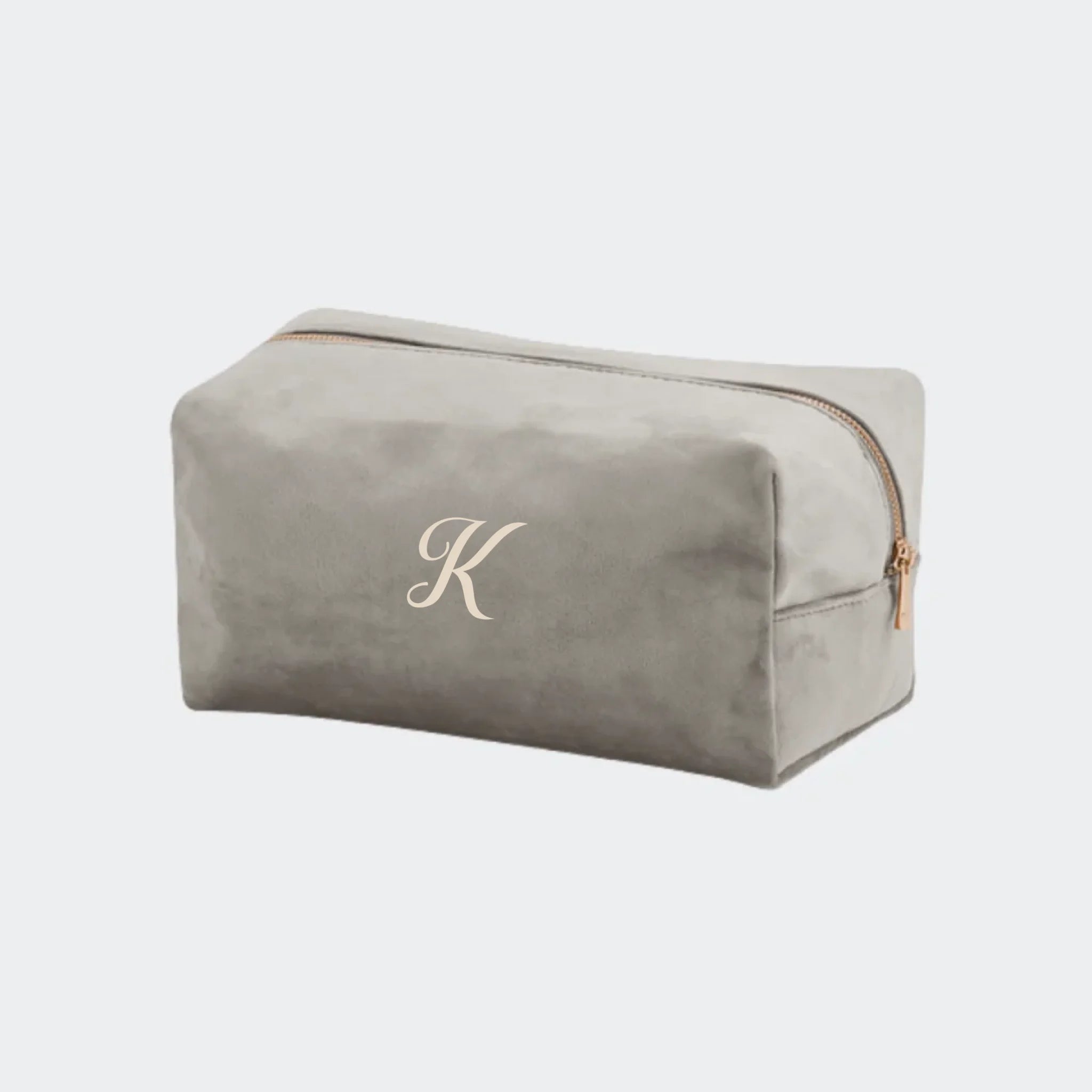 Lille velour makeuptaske – Moonstone, M