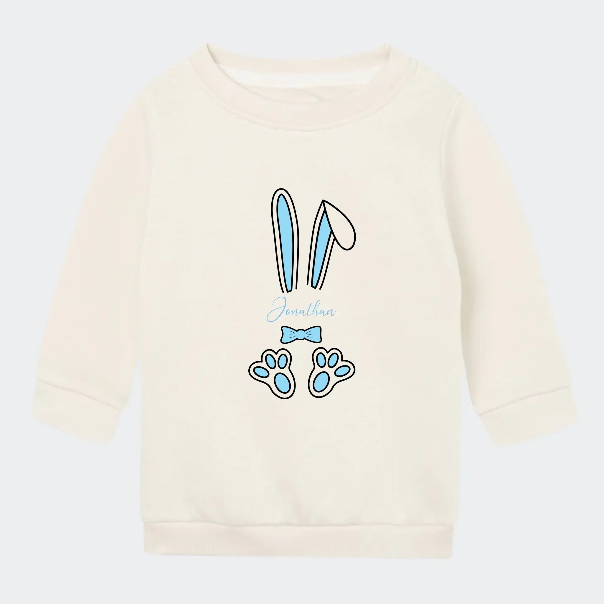 Lyseblå påskeharer – Sweatshirts, natur