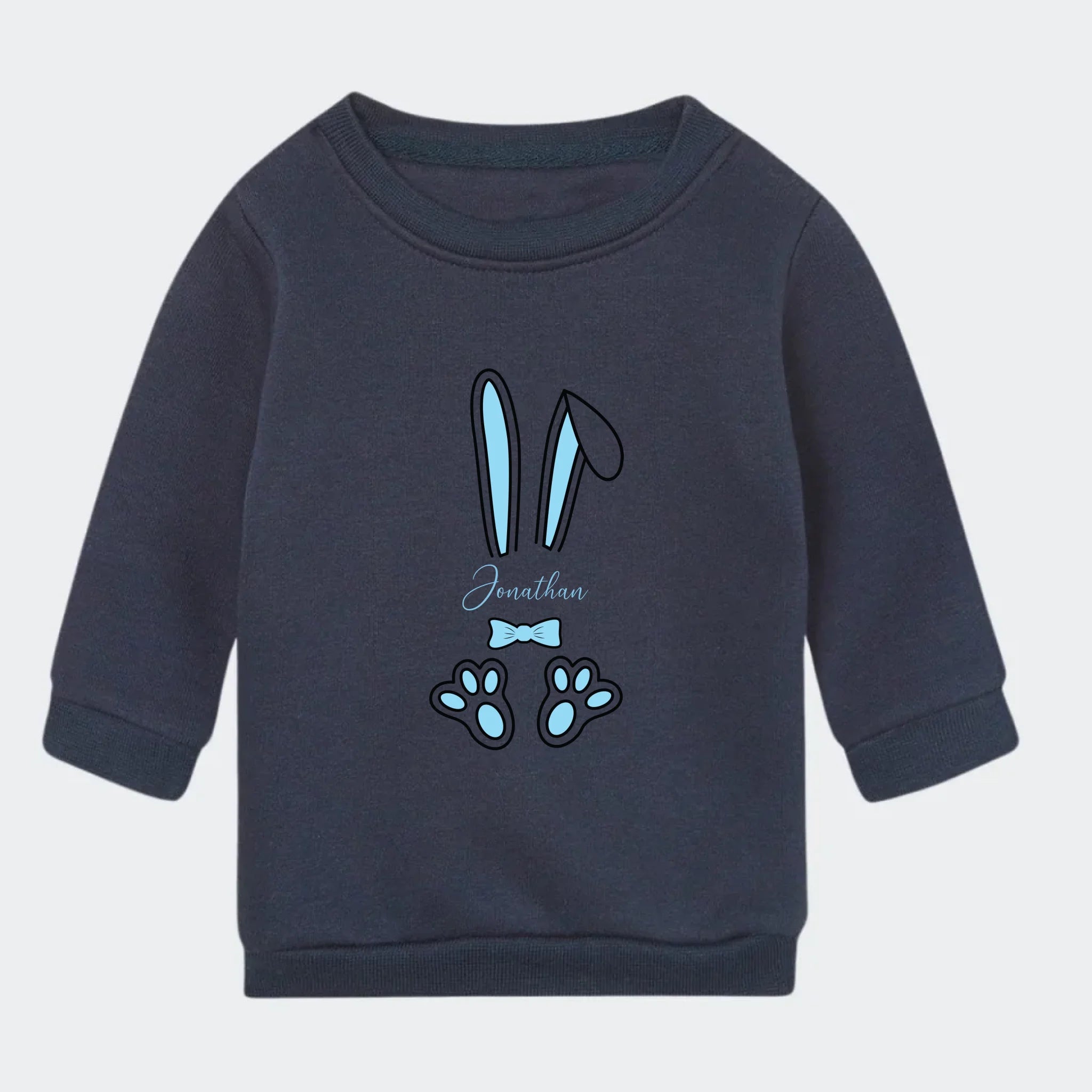 Lyseblå påskeharer – Sweatshirts, marineblå