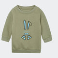 Lyseblå påskeharer - Sweatshirts Customizer TeeInBlue Sweatshirt til børn - flere farver Grøn 6-12M
