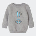 Lyseblå påskeharer - Sweatshirts Customizer TeeInBlue Sweatshirt til børn - flere farver Grå 6-12M