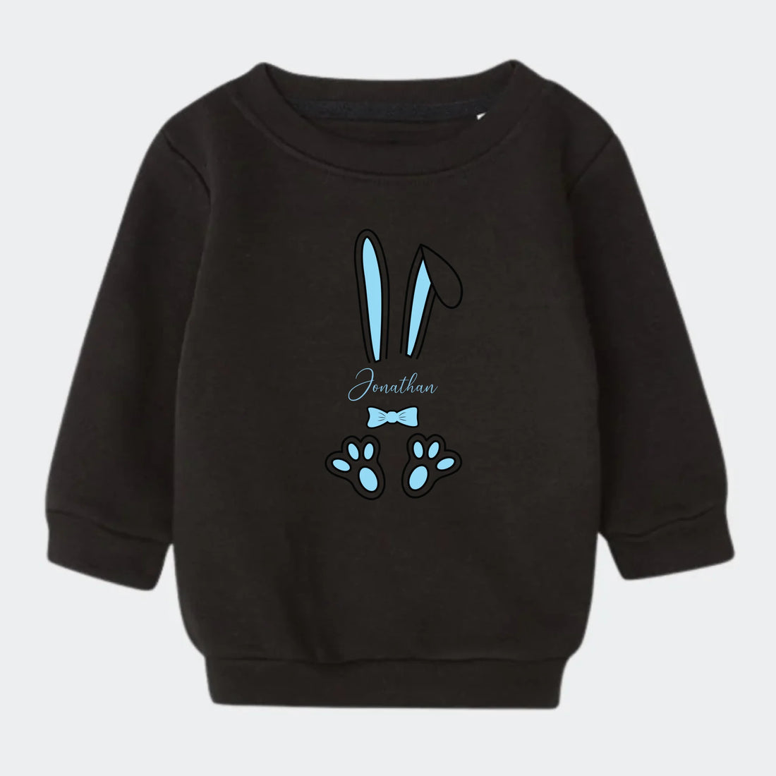 Lyseblå påskeharer - Sweatshirts Customizer TeeInBlue Sweatshirt til børn - flere farver Grå 6-12M
