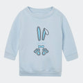 Sweatshirt til små børn - Lyseblå påskeharer Customizer TeeInBlue Sweatshirt til børn - flere farver Lyseblå 12-18M