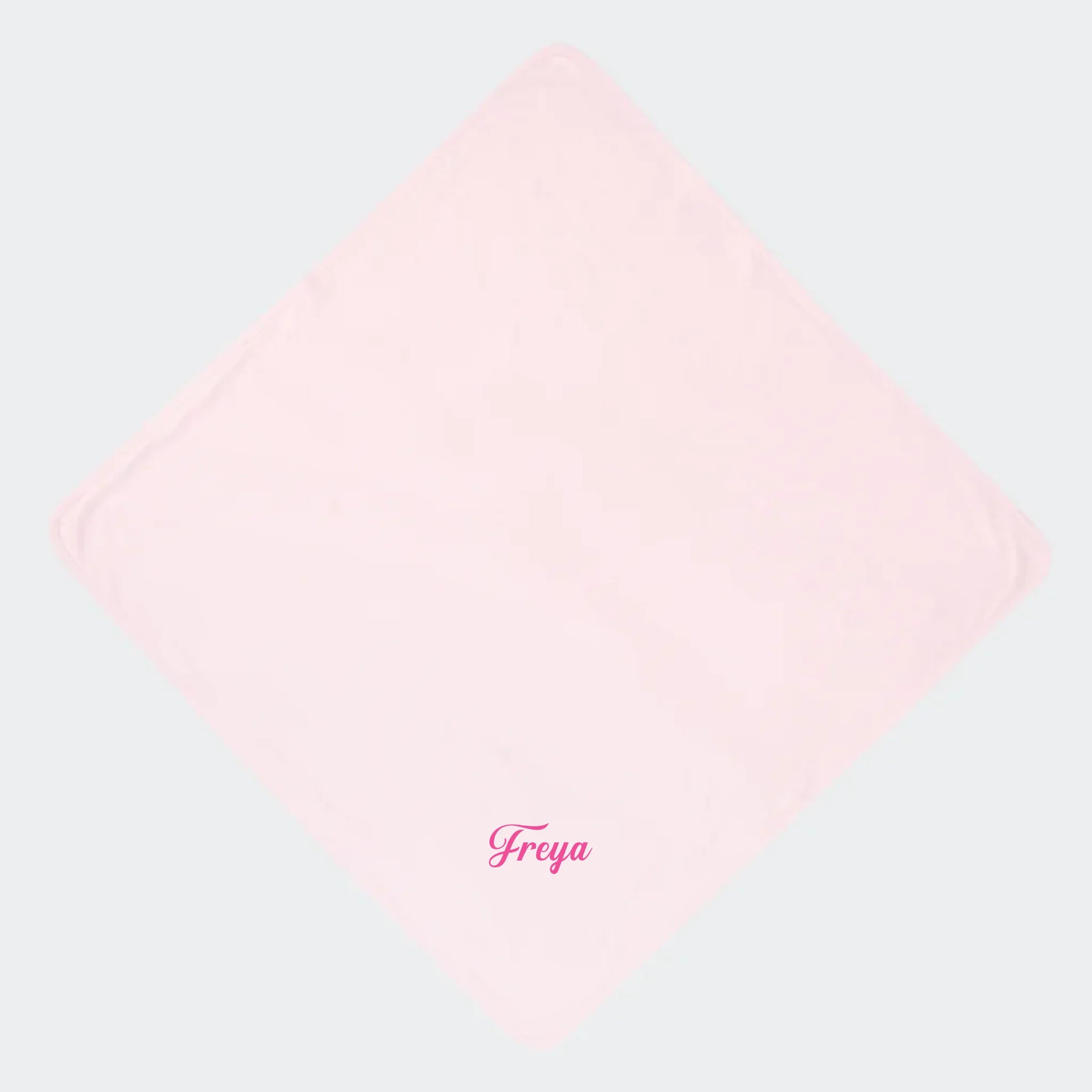 Lyserød svøb med navn 74x74cm Customizer TeeInBlue Lyserød svøb 74x74cm Lyserød 74x74