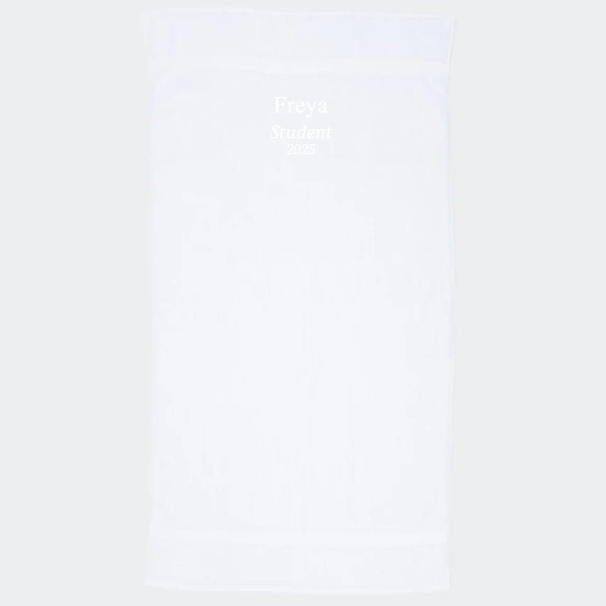 Håndklæde til studenten 2025 - flere farver Customizer TeeInBlue Håndklæde med flere linjer Hvid 50x90