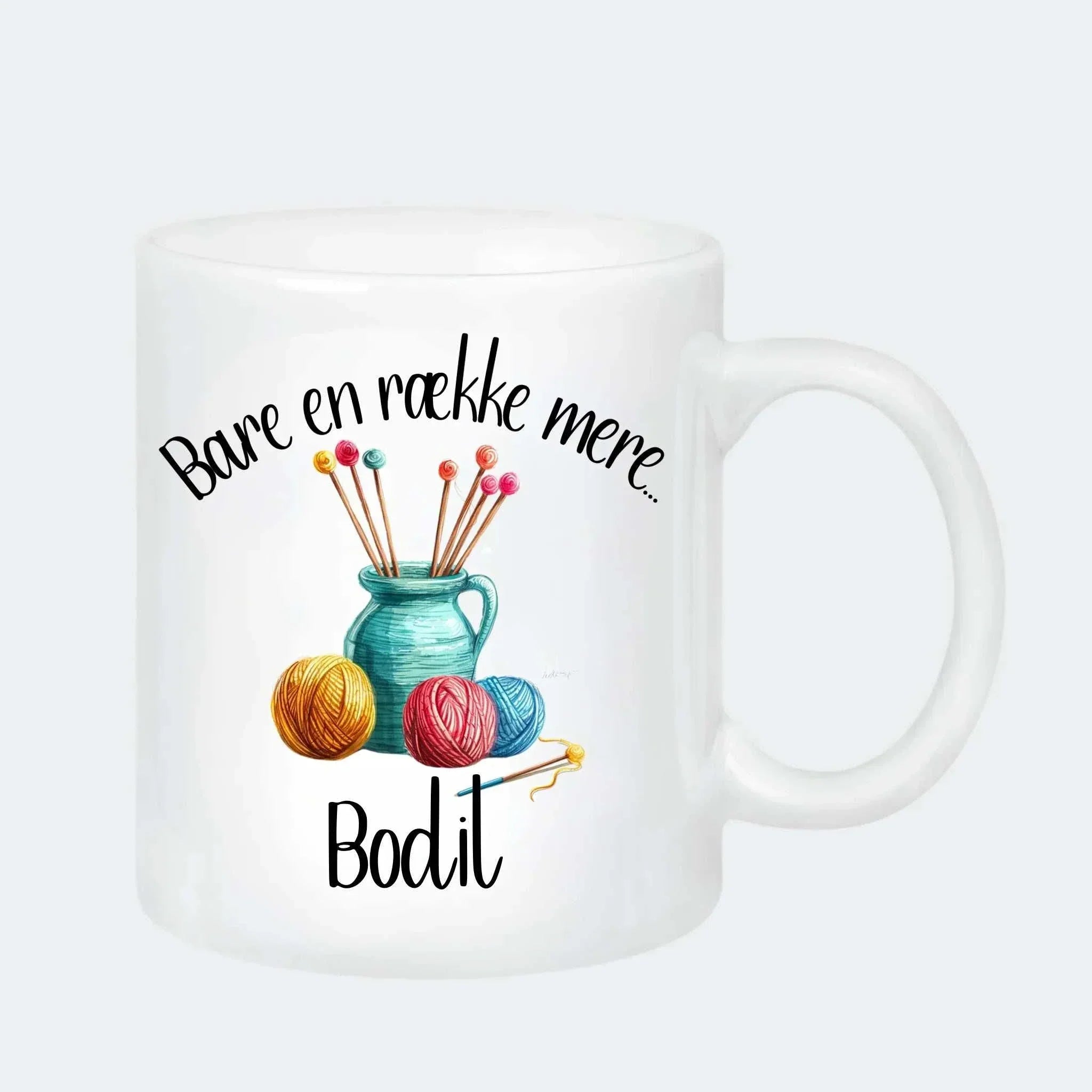Strik - Bare en omgang mere... Customizer TeeInBlue Keramik krus 330ml hvid 330ml