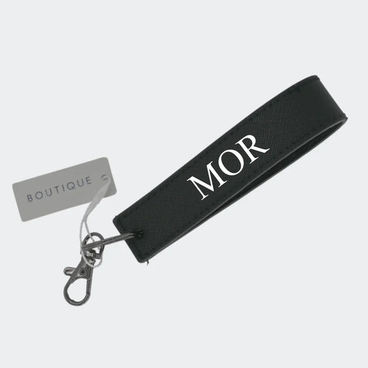 Sort nøglering – MOR, sort Egen tekst