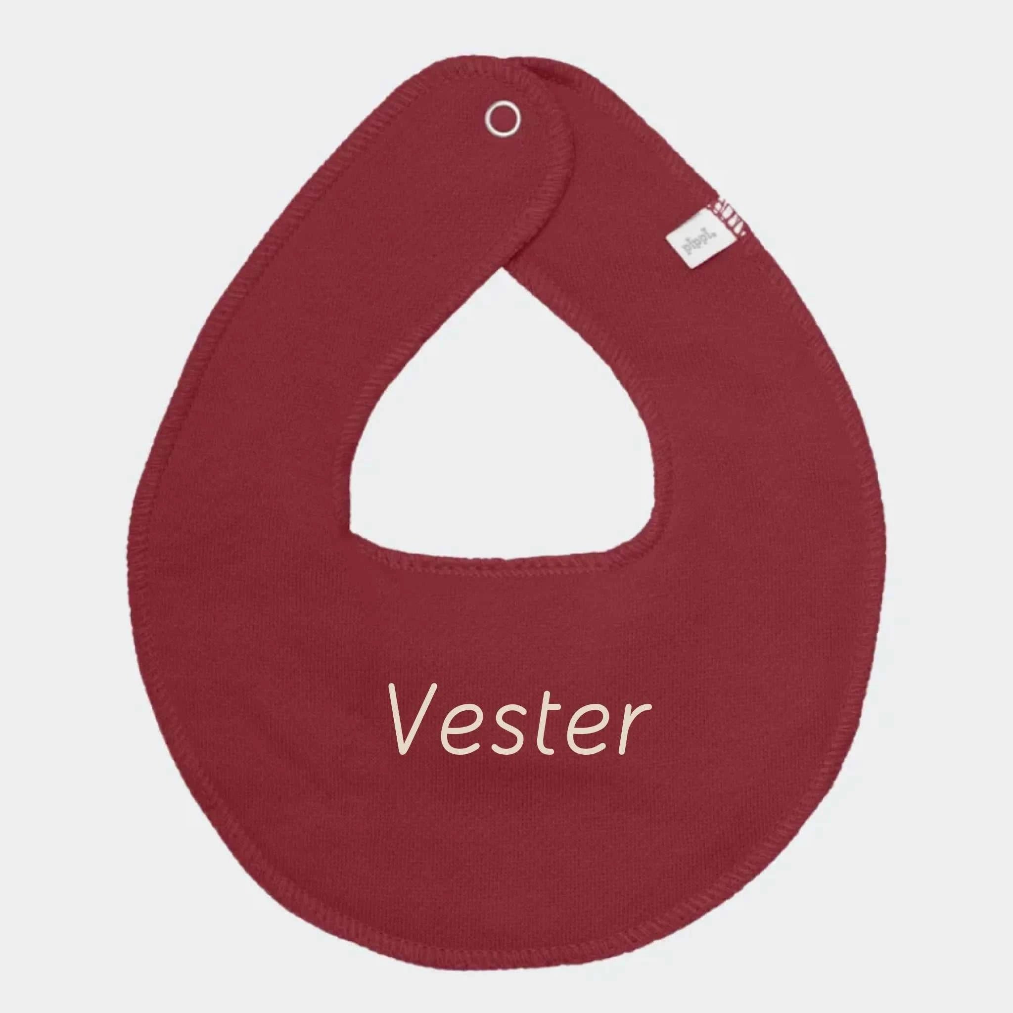 Runde hagesmække – bland selv, New maroon m
