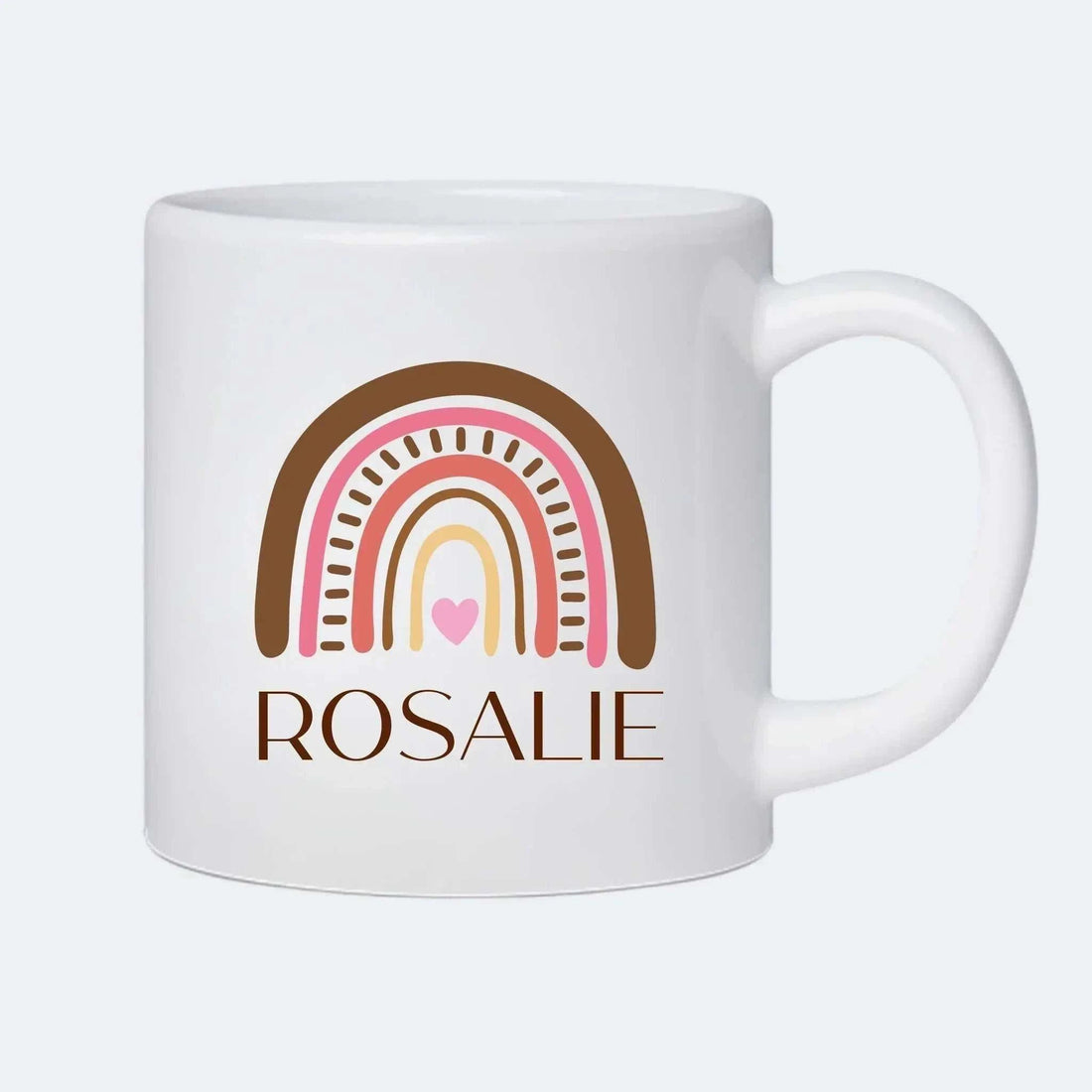 Æstetisk regnbue Customizer TeeInBlue Plastikkop 180ml hvid 180ml