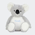 Koala bamse med navn Customizer TeeInBlue Navn 54654654 42cm