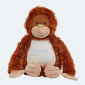 Personlig Orangutang Bamse med Broderi - Unik Gave til Baby og Børn Customizer TeeInBlue Navn 54654654 42cm