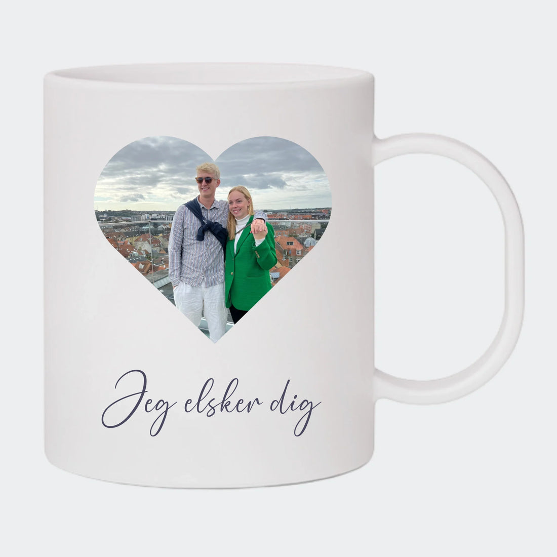 Eget billede - Hjerte - Stor plastikkop Customizer TeeInBlue Plastikkop 320ml - Glossy udtryk 535 55