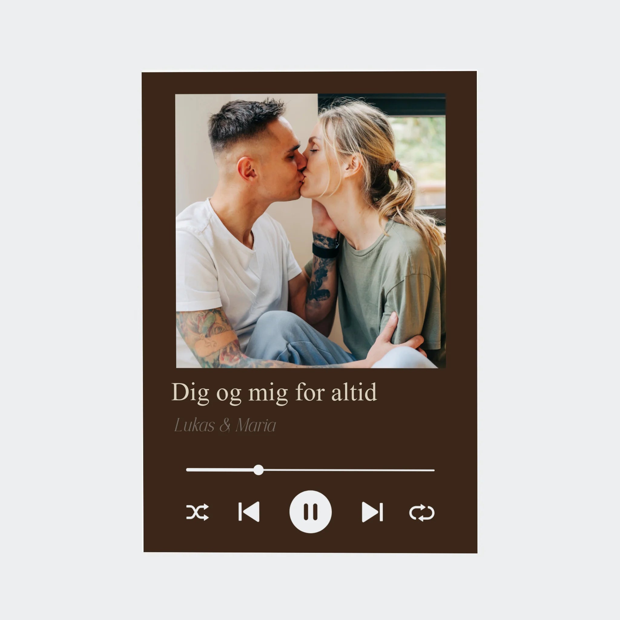 Plakat – Sang med eget billede og tekst, A4 uden ramme