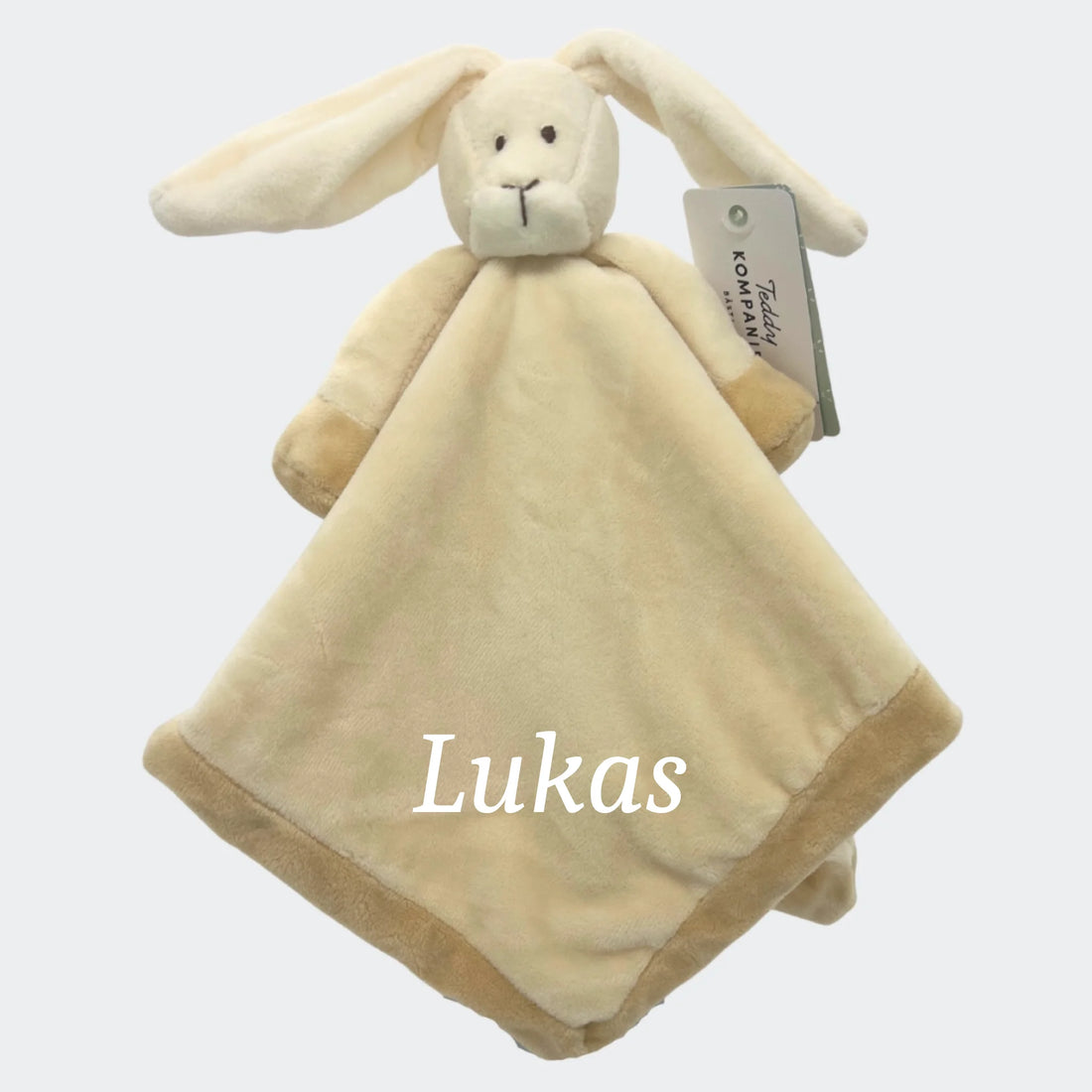 Beige kanin nusseklud med navn Customizer scanstyle Beige kanin nusseklud beige 35 x 35 cm