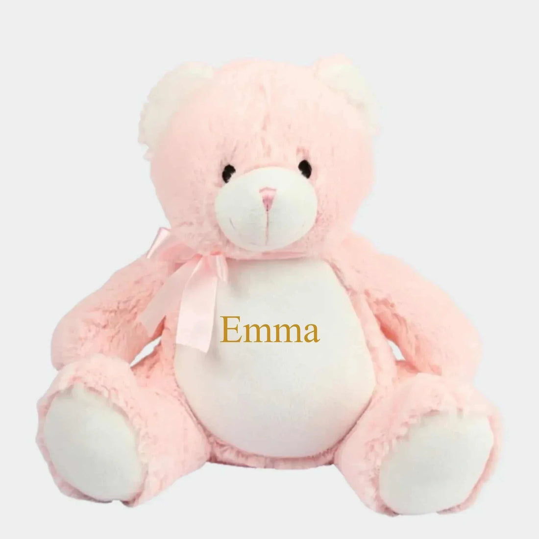 Personlig Lyserød Bamse med Broderi Customizer TeeInBlue