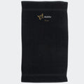 Håndklæde med stjernetegn og navn - Tyren Customizer TeeInBlue Håndklæde med flere linjer Sort 50x90