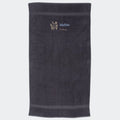 Håndklæde med stjernetegn og navn - Tvilling Customizer TeeInBlue Håndklæde med flere linjer Mørkegrå 50x90