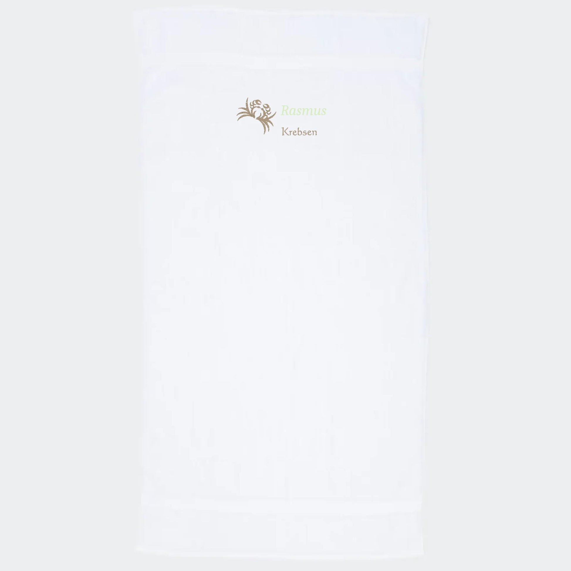 Håndklæde med stjernetegn og navn - Krebsen Customizer TeeInBlue Håndklæde med flere linjer Hvid 50x90