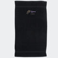 Håndklæde med stjernetegn og navn - Jomfruen Customizer TeeInBlue Håndklæde med flere linjer Sort 50x90