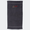 Håndklæde med stjernetegn og navn - Vægten Customizer TeeInBlue Håndklæde med flere linjer Mørkegrå 50x90