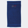 Håndklæde med stjernetegn og navn - Vægten Customizer TeeInBlue Håndklæde med flere linjer Royal blå 50x90