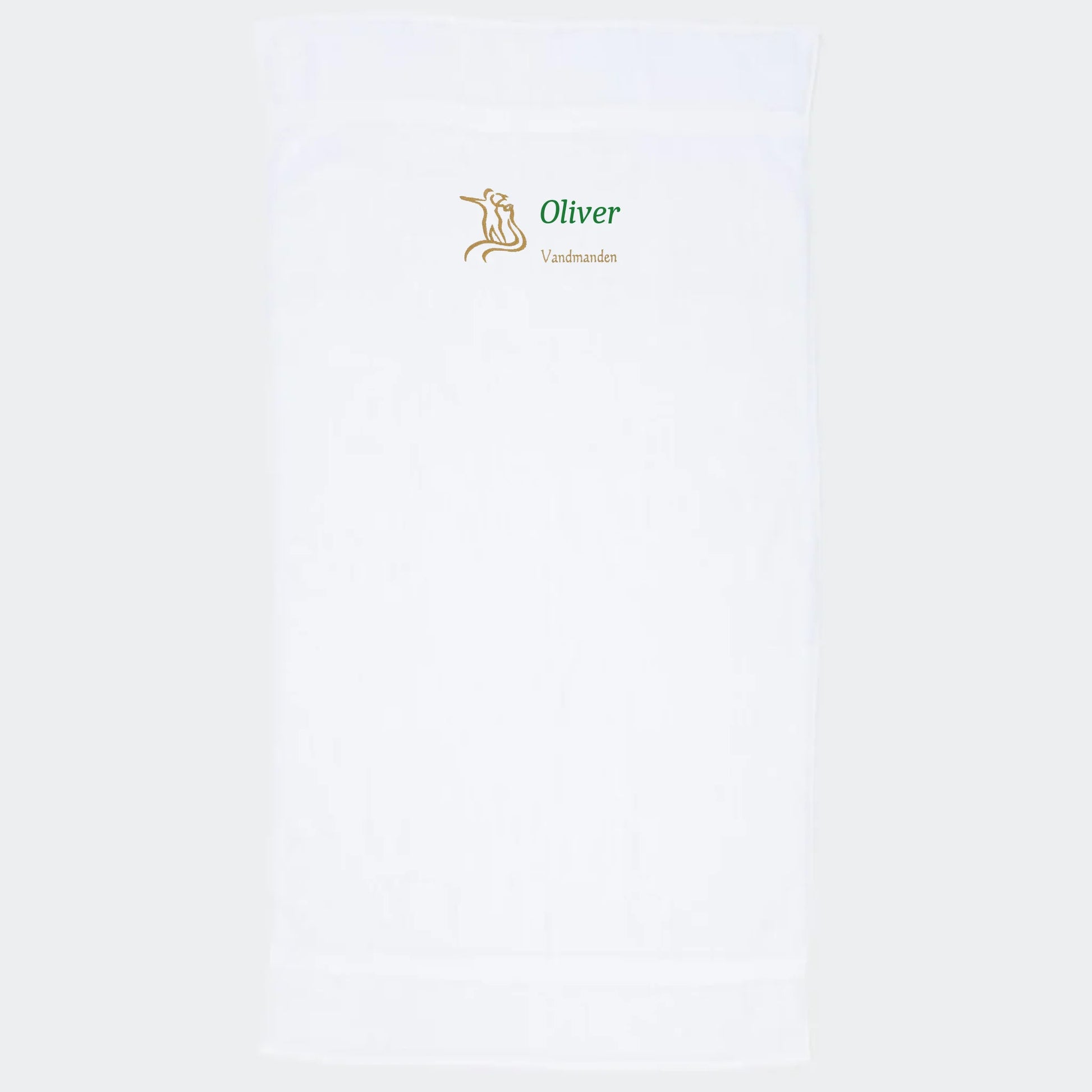 Håndklæde med stjernetegn og navn - Vandmanden Customizer TeeInBlue Håndklæde med flere linjer Hvid 50x90