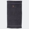 Håndklæde med stjernetegn og navn - Vandmanden Customizer TeeInBlue Håndklæde med flere linjer Mørkegrå 50x90