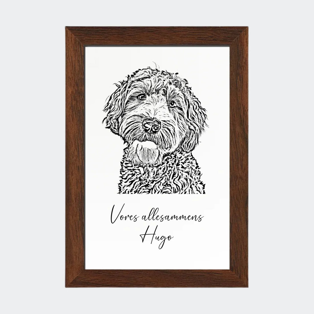 Plakat - Upload eget billede - Stregtegning Customizer TeeInBlue 10x15 Uden ramme 10x15