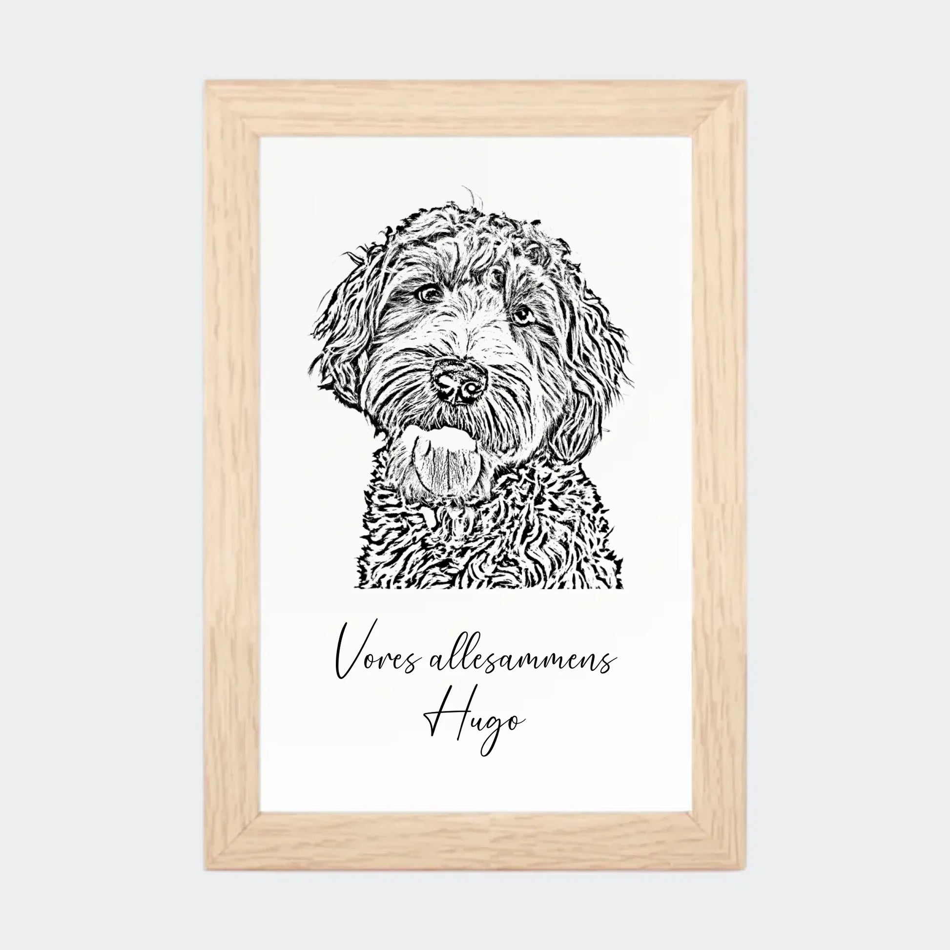 Plakat - Upload eget billede - Stregtegning Customizer TeeInBlue 10x15 Natur 10x15