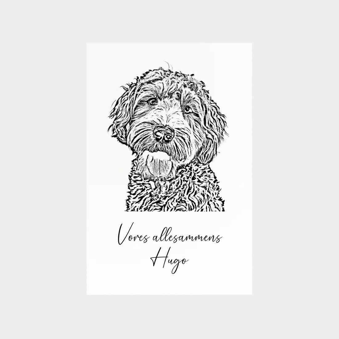 Plakat - Upload eget billede - Stregtegning Customizer TeeInBlue 10x15 Uden ramme 10x15