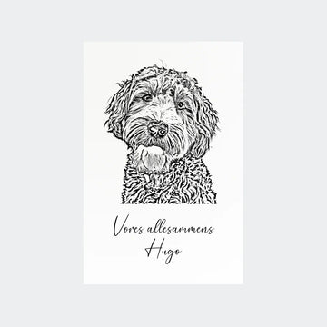 Plakat - Upload eget billede - Stregtegning Customizer TeeInBlue 10x15 Uden ramme 10x15