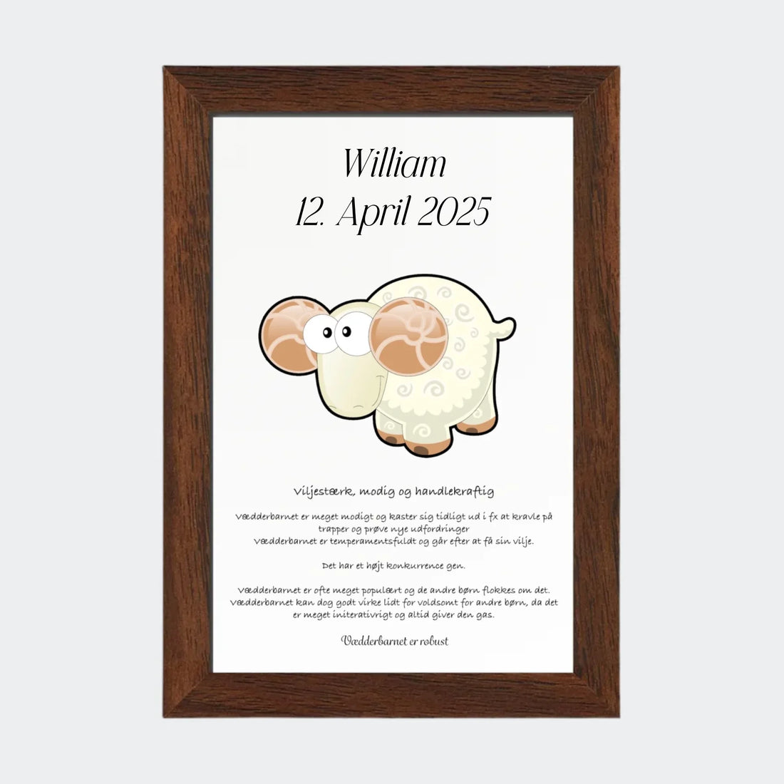 Plakat med stjernetegn - Vædderen Customizer TeeInBlue 10x15 Uden ramme 10x15