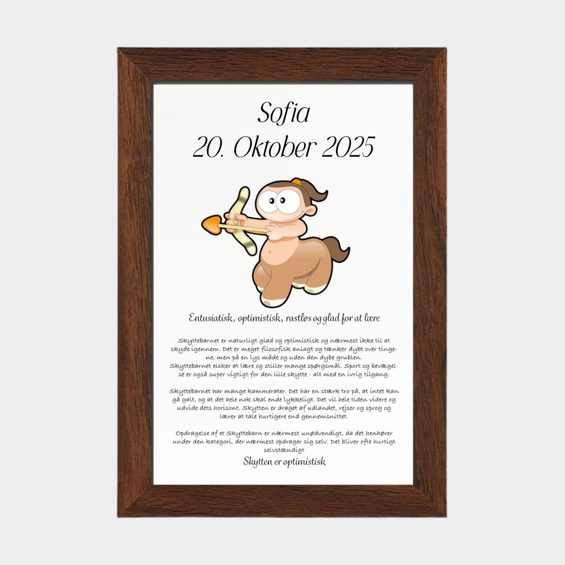 Plakat med stjernetegn - Skytten Customizer TeeInBlue 10x15 Uden ramme 10x15