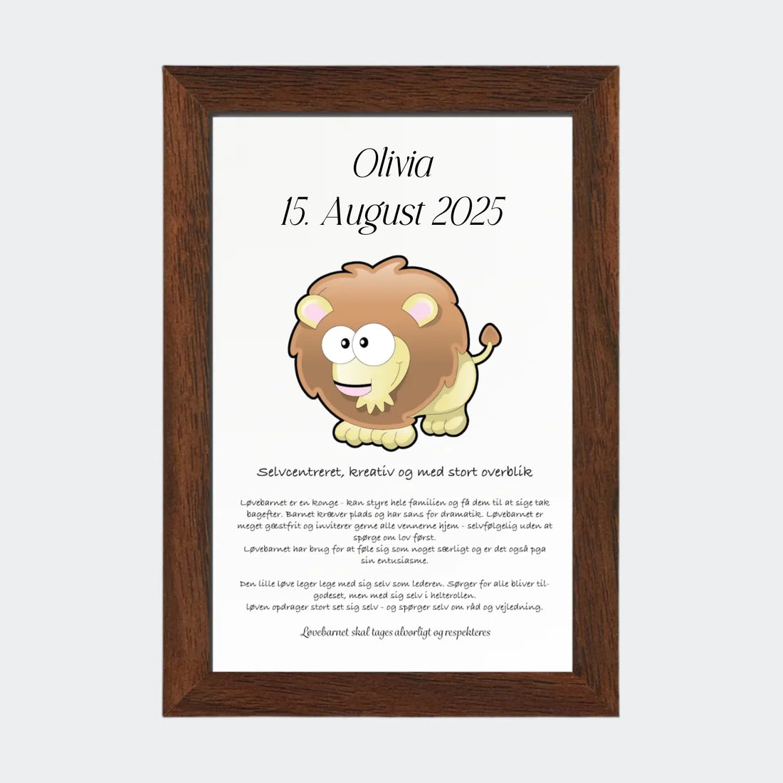 Plakat med stjernetegn - Løven Customizer TeeInBlue 10x15 Uden ramme 10x15