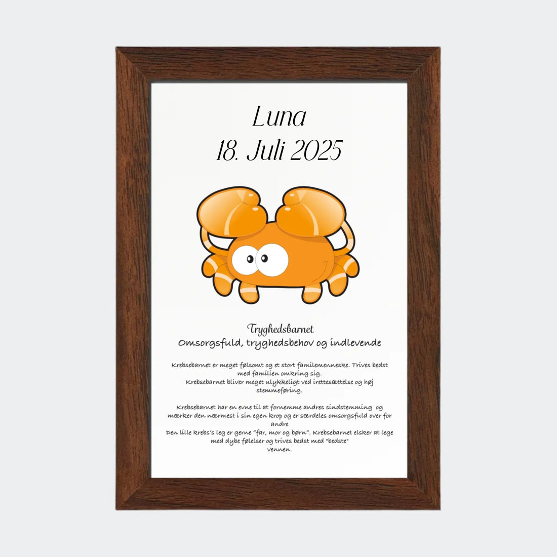 Plakat med stjernetegn - Krebsen Customizer TeeInBlue 10x15 Uden ramme 10x15