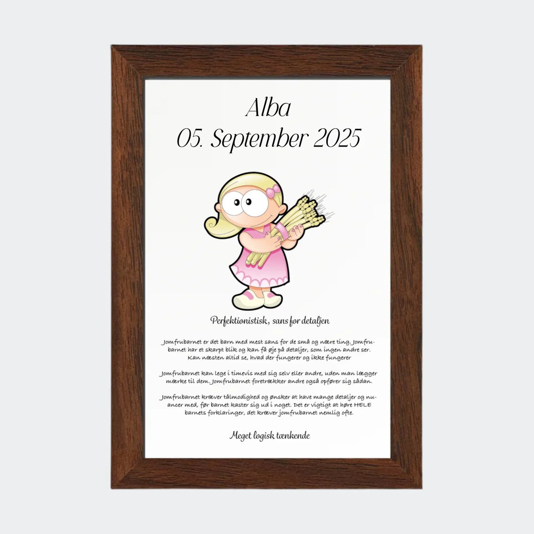 Plakat med stjernetegn - Jomfruen Customizer TeeInBlue 10x15 Uden ramme 10x15