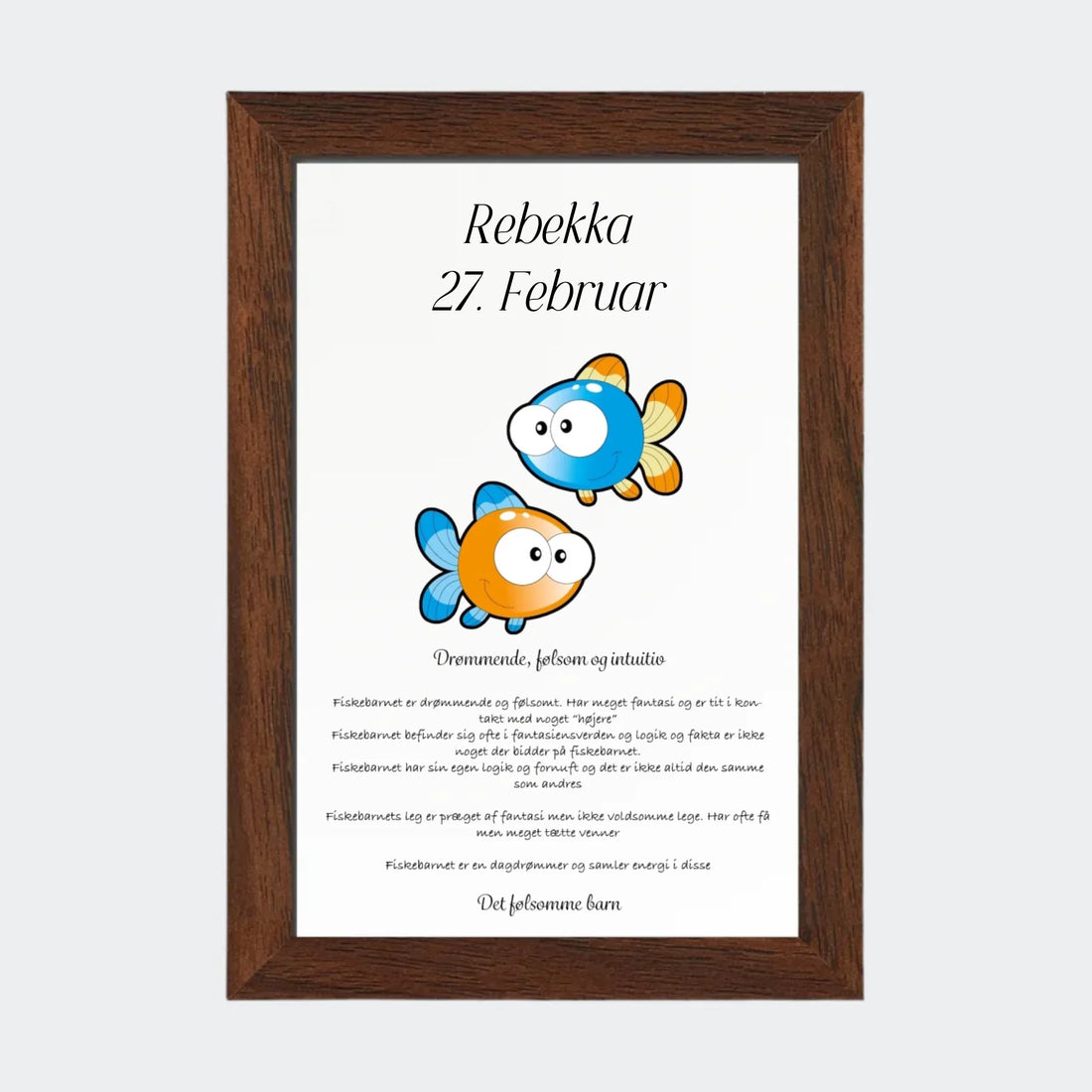 Plakat med stjernetegn - Fisken Customizer TeeInBlue 10x15 Uden ramme 10x15